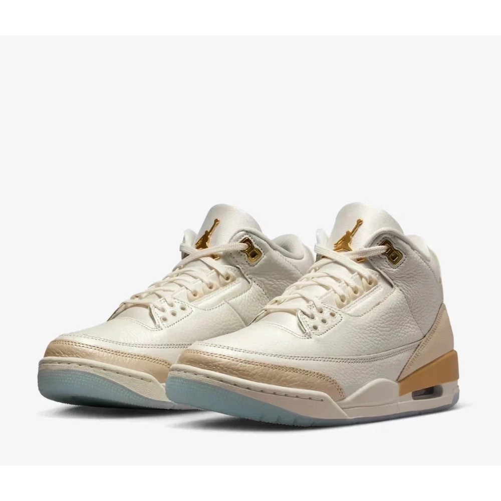 Nike Air Jordan 3 Retro Womens Size 7 Sail Pale Ivory Champagne  IB2255-100  NEW